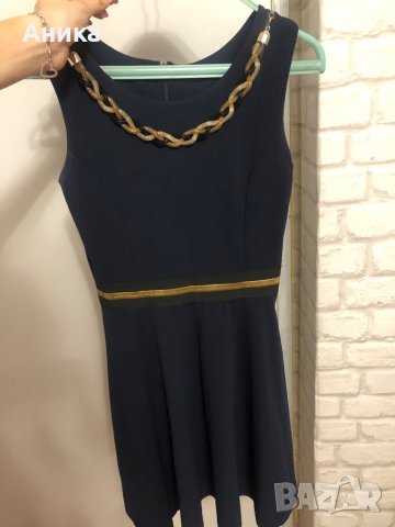 Рокля със златисто колие, снимка 4 - Рокли - 41364265