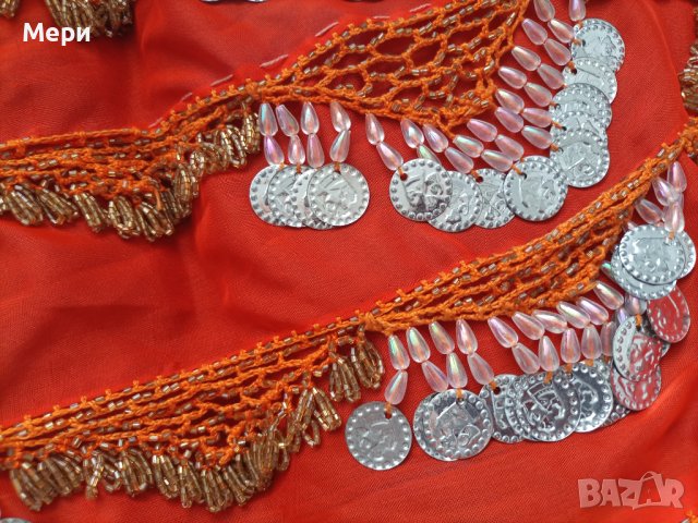 Автентичен арабски шал за Бейли денс(ръчно изработен), снимка 2 - Шалове - 41421482