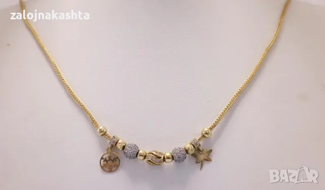 Златно колие-8,11гр/14кр, снимка 5 - Колиета, медальони, синджири - 49823754