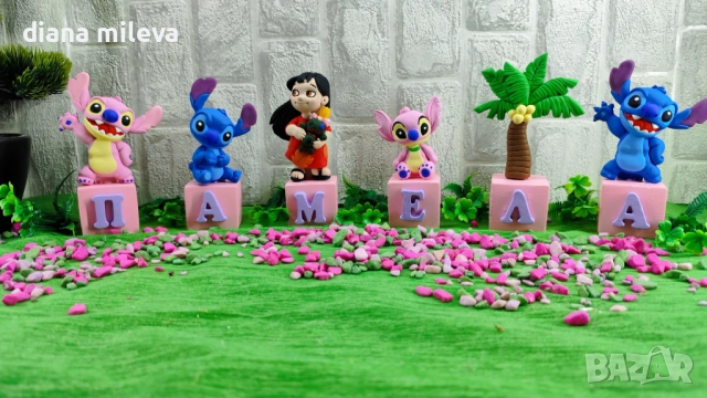 Кубчета с име с любимият Стич!!, снимка 6 - Декорация за дома - 52429019