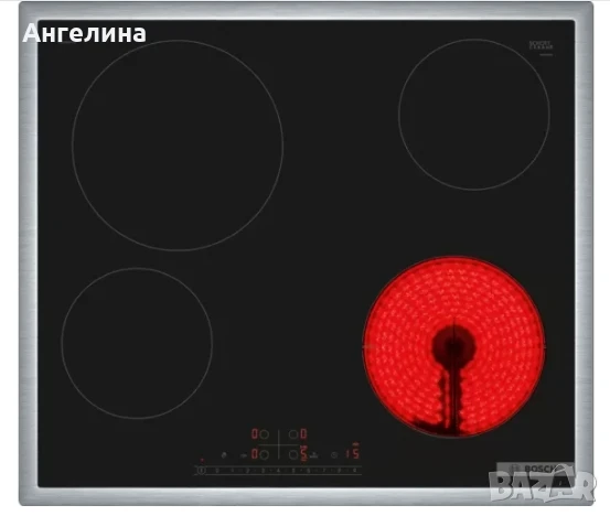 Готварски плот, Bosch PKE645FP2E SER6, Electric cooktop, 4 zones, DirectSelect, PowerBoost, Restart,