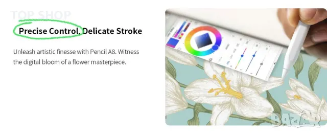 Оригинален стилус Metapen  Pencil A8 iPad, снимка 10 - Таблети - 48472285