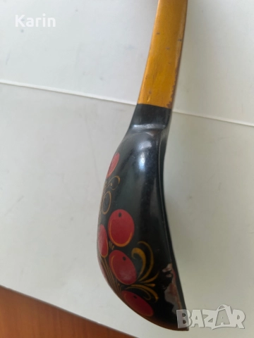 Рисувана руска лъжица, снимка 3 - Антикварни и старинни предмети - 51785181