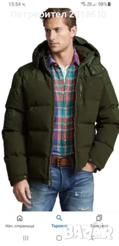 POLO Ralph Lauren Performance Mens Wool / Down Jacket Size M ОРИГИНАЛ! Мъжко Зимно пухено Яке!, снимка 2 - Якета - 47567163
