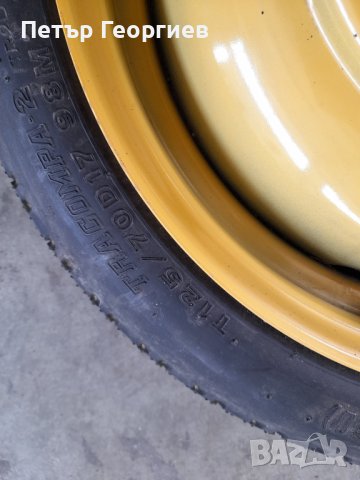 Оригинална резервна гума патерица за  СУБАРУ 5x100x56 -17цолa, снимка 2 - Гуми и джанти - 40432994