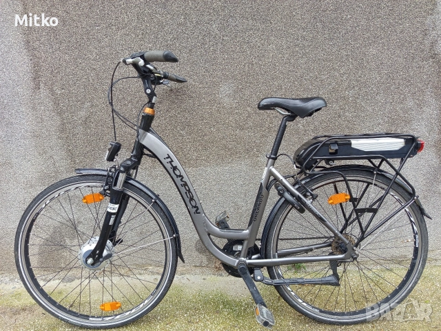 28 цола електрически велосипед с 7 скорости усилени капли амортисьори предни палцови команди , снимка 2 - Велосипеди - 53517828