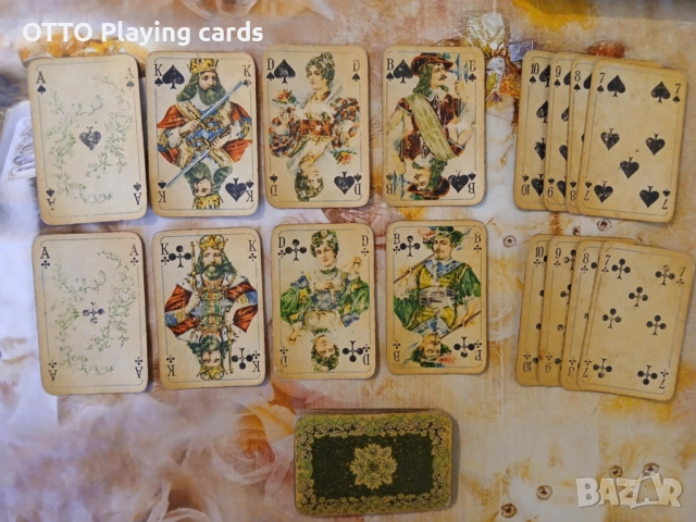 Стари карти за игра ROKOKO , оригинал COEUR DDR, снимка 2 - Карти за игра - 51160988