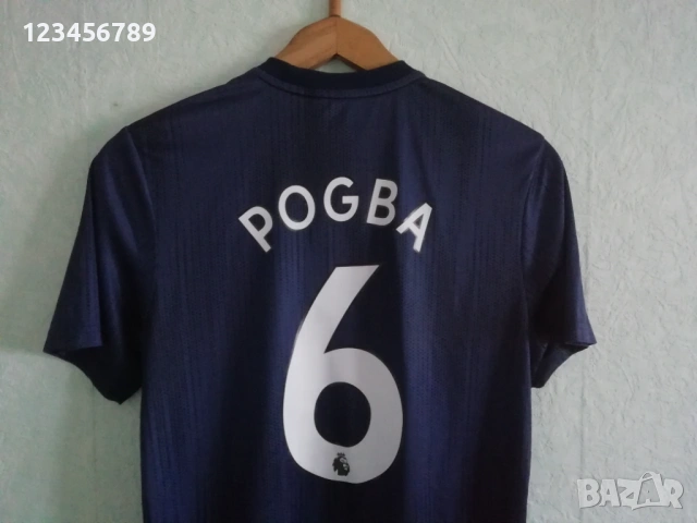 Manchester United Pogba Adidas оригинална тениска фланелка трети екип Манчестър Юнайтед Погба , снимка 3 - Тениски - 53521792