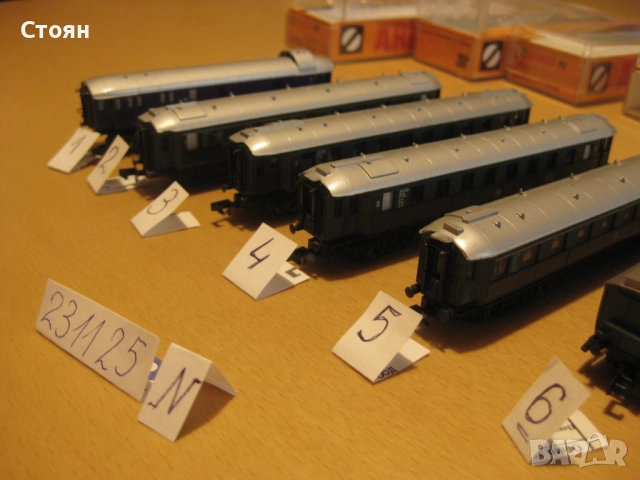 Вагони АРНОЛД (западна Германия) мащаб 1:160 N, снимка 3 - Колекции - 52510342