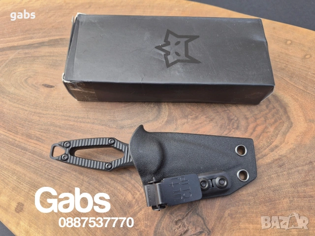 Компактен тактически нож FOX Aka Elmax,фултанг с кания Kydex, снимка 9 - Ножове - 53377127