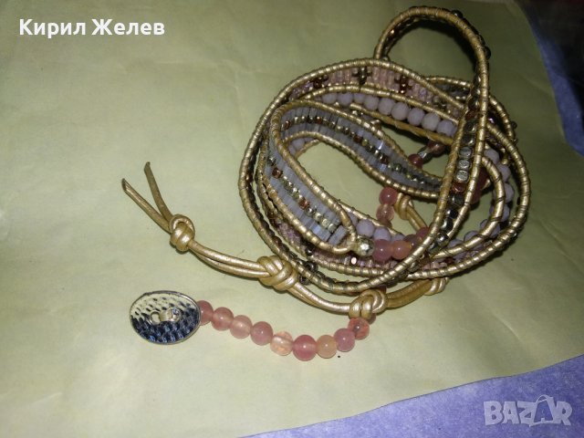 МОДНО КРАСИВО ДАМСКО ФИНО АРТ КОЛАНЧЕ с ПОЛУСКЪПОЦЕННИ КАМЪНИ и МЪНИСТА 34670, снимка 6 - Колани - 39177895