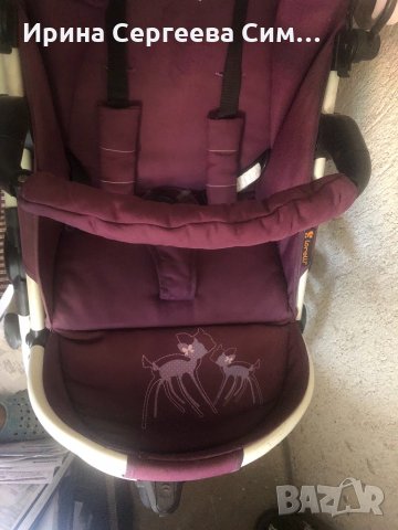 Комбинирана бебешка количка монца 3 мис бамби на лорели, снимка 6 - Детски колички - 28532516