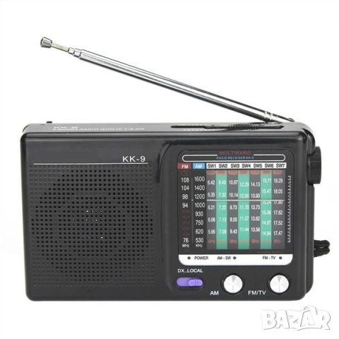 СПЕШНА РАЗПРОДАЖБА джобно KK-9 радио AM/FM/SW1-7/TV1-5, снимка 3 - Радиокасетофони, транзистори - 52345051