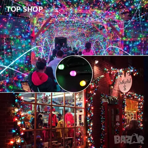 Светлинна верига LED  800 диода- 18 метра и дистанционно, снимка 4 - Други - 48476927