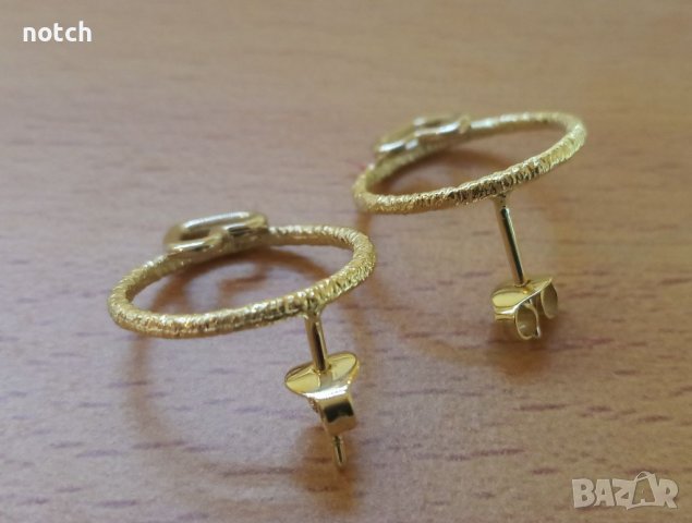 Златни обеци, снимка 2 - Обеци - 38972301