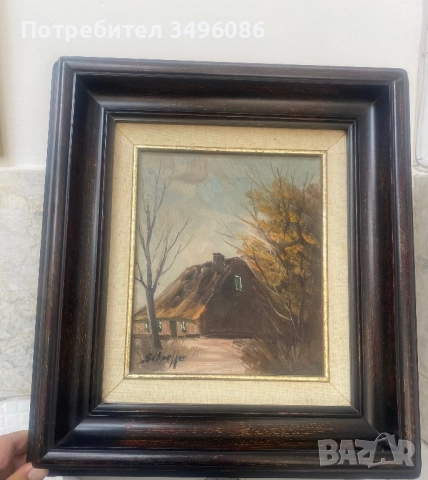 Стара немска картина, снимка 6 - Картини - 51762939