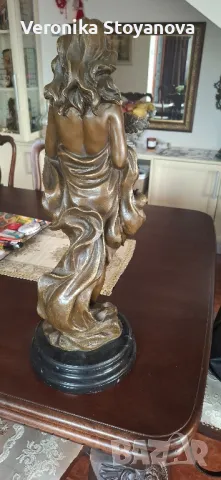 Бронзова статуетка, снимка 7 - Статуетки - 49690181