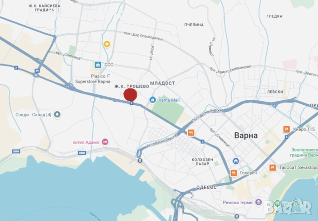 Агенция Адрес продава слънчев, тристаен апартамент в гр. Варна, кв. Трошево – 93 кв.м, тухла, снимка 17 - Апартаменти - 52546779