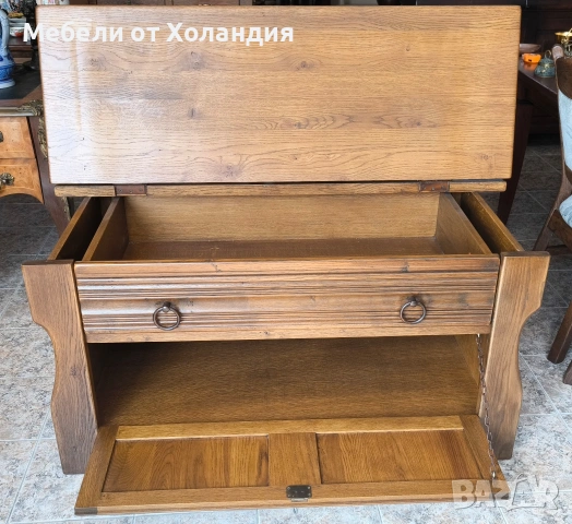 Дъбов нисък шкаф, снимка 8 - Шкафове - 53858767