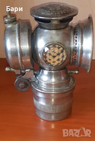 Стара ацетиленова лампа за велосипед от 19-ти век - USA, снимка 7 - Други ценни предмети - 41096928