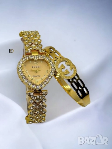 часовник и гривна gucci hermes louis vuitton, снимка 4 - Дамски - 51456073