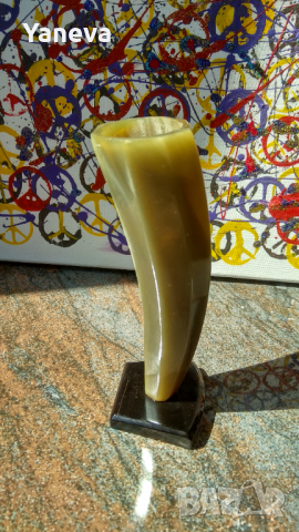 Стара поставка за химикалки от рог , снимка 3 - Други - 36172474