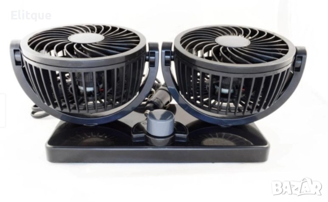 Вентилатор с двойни перки за автомобил, снимка 7 - Други стоки за дома - 52862553