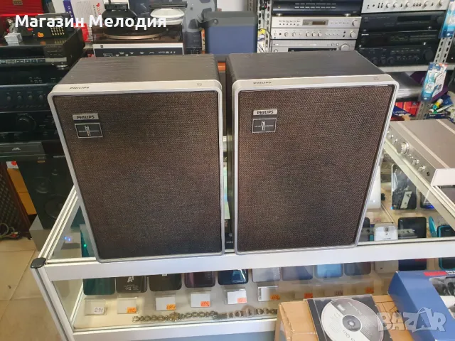 Тонколони Philips В перфектно техническо и много добро визуално състояние. Височина 34см., ширина 25, снимка 7 - Тонколони - 48624979