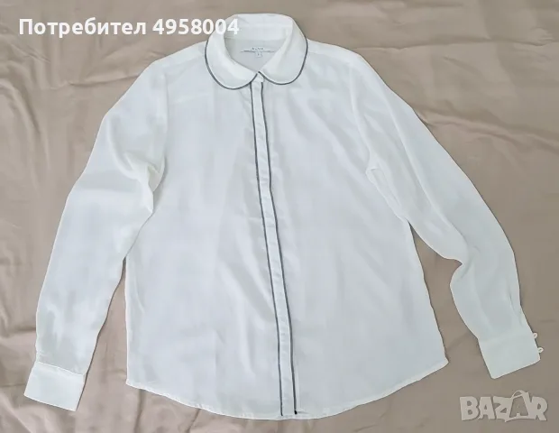 Дамска бяла шифонена риза Alfred Sung, размер S