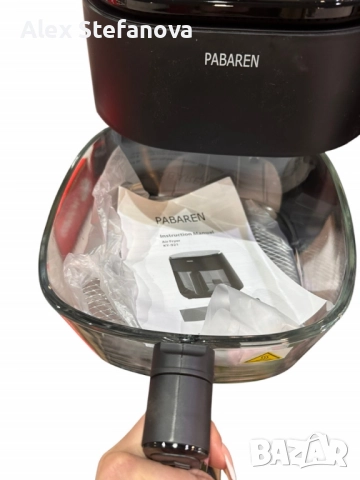 PABAREN 4.5L 1500W Дигитален екран модел от 2025 360 градуса видимост на храната, снимка 4 - Други - 52845581