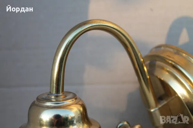 Немски месингови лампи за стена, снимка 4 - Антикварни и старинни предмети - 47895154