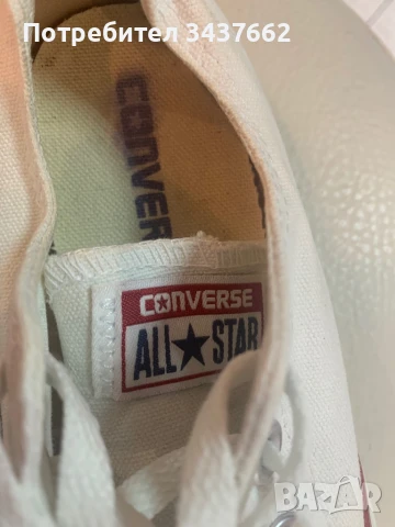 Бели кецове Converse , снимка 3 - Кецове - 50980960