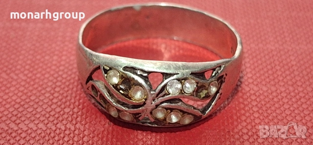 Сребърен пръстен, снимка 5 - Пръстени - 52655744