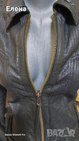 Яке TRUE-BORN. Естествена кожа. размер S., снимка 6 - Якета - 49744286