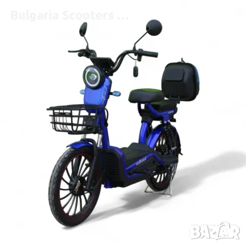 Електрически Мотопед MaxMotors EBZ 20 1200W/60V/20Ah - BLUE, снимка 2 - Мотоциклети и мототехника - 50015418