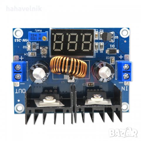 DC-DC преобразовател понижаващ контролер с волтметър с XL4016E 1 MPPT, снимка 6 - Друга електроника - 39356467