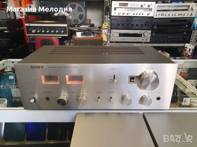 Усилвател SONY TA-11 В отлично техническо и визуално състояние., снимка 2 - Ресийвъри, усилватели, смесителни пултове - 35502573