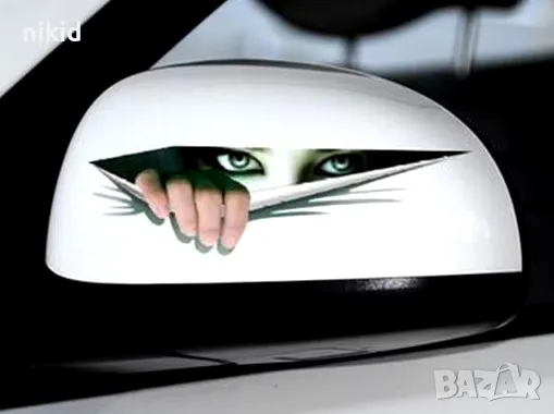 3D стикер лепенка за автомобил кола очи поглед , снимка 3 - Аксесоари и консумативи - 15514873