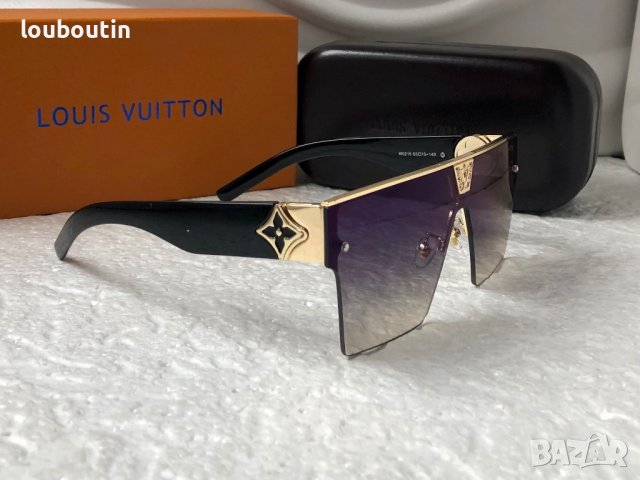 -22 % разпродажба Louis Vuitton 2023 висок клас дамски слънчеви очила маска Мъжки Унисекс, снимка 9 - Слънчеви и диоптрични очила - 38999588