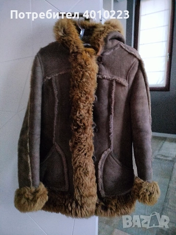 Дамско зимно кожено яке с косъм – много топло, снимка 5 - Якета - 53849237