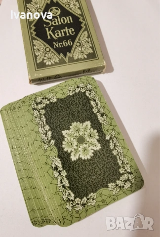 Ретро колекционерски карти рококо Salon 66, нови, снимка 3 - Карти за игра - 53560467