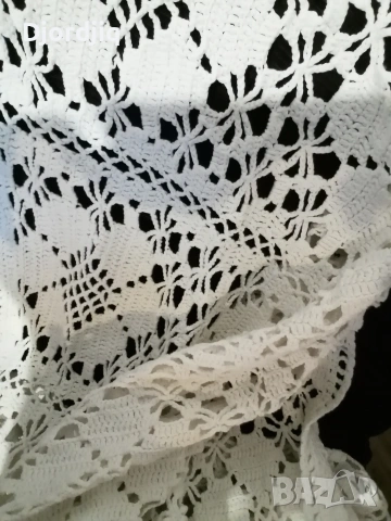 Голяма плетена покривка, снимка 3 - Покривки за маси - 53468530