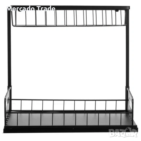 Органайзер за шкаф Mercado Trade, За съхранение, Метал, Черен, снимка 6 - Органайзери - 53419889