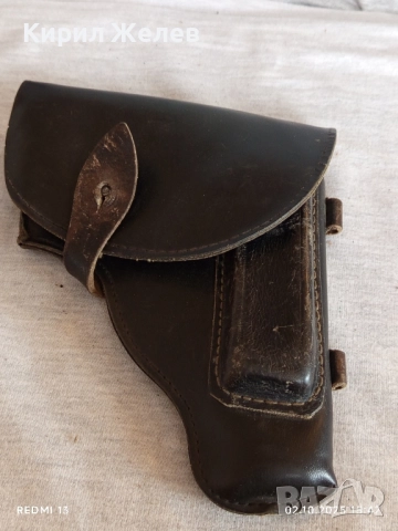 Винтидж естествена кожа кобур за пистолет за КОЛЕКЦИЯ 51133, снимка 6 - Други ценни предмети - 51921412
