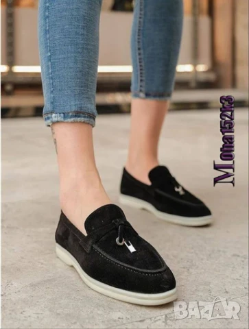 мокасини от естествен велур loro piana , снимка 5 - Дамски ежедневни обувки - 51294196