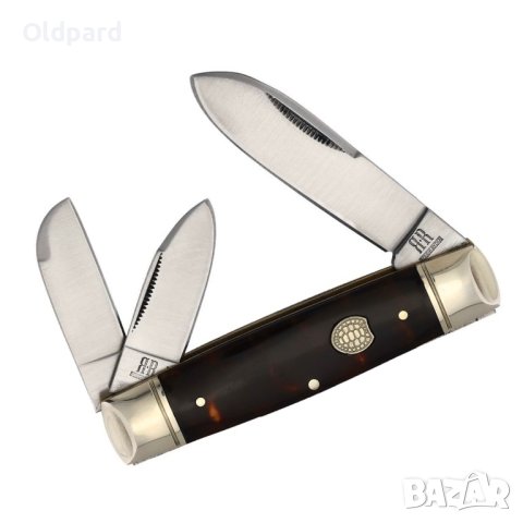 Колекционерски джобен сгъваем нож с три остриета RR Whittler Tortoise. (RR2435), снимка 8 - Ножове - 44274948