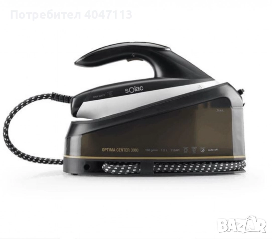 Парна ютия Solac Optima Center 3000 – 3000W, 7 bar налягане, 130 g/min, 1.5L, снимка 8 - Ютии - 51539998