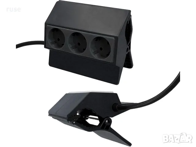 НОВИ! Разклонител щипка 3 гнезда 3м