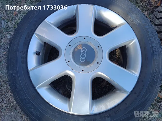 Джанти 16" 5x112 +Зимни гуми Vw , снимка 8 - Гуми и джанти - 47738311
