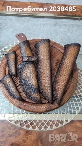 ръчно изработени кожени кании , снимка 3 - Антикварни и старинни предмети - 50170189